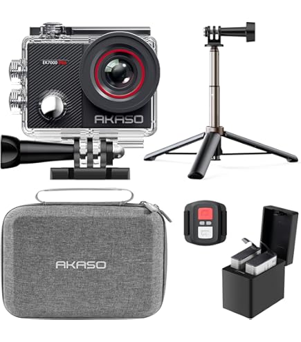 Amazon | AKASO アクションカメラ EK7000 4K30FPS 20MP 水中カメラ